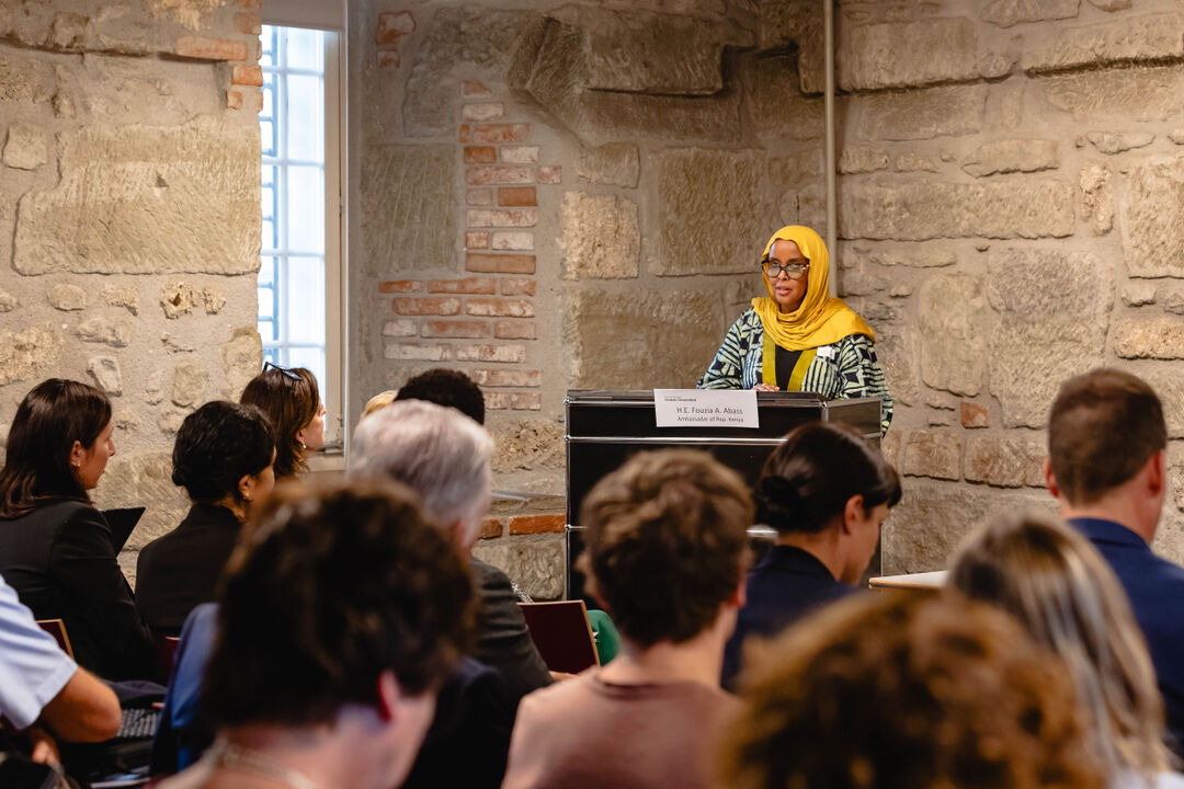     I.E. Fouzia A. Abass, Botschafterin Kenias in der Schweiz, brachte die Perspektive des Partnerlandes ein. (Foto: Stella Tandhika) 
