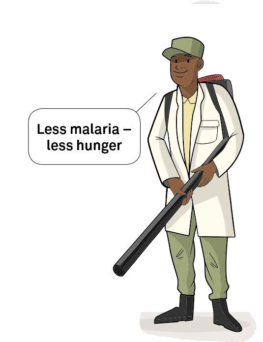 Less malaria - less hunger